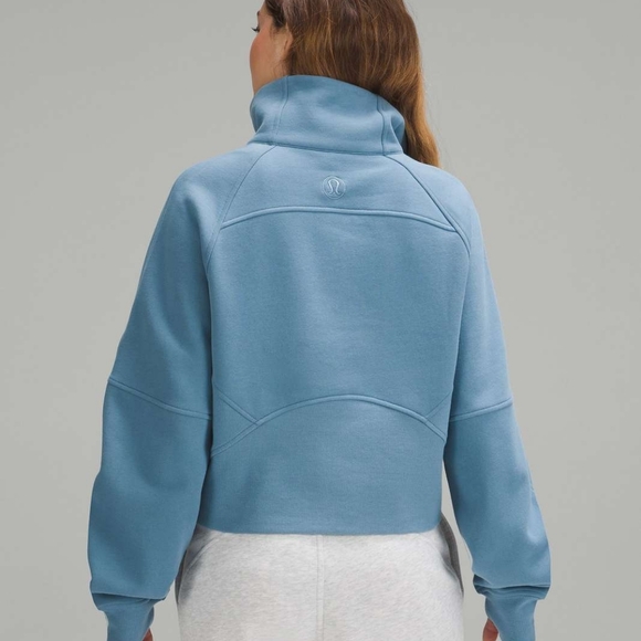Lululemon Scuba Oversized Funnel Neck Half Zip Utility Blue - Picture 3 of 11